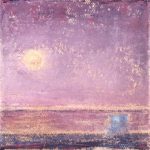 ©Gay Summer Rick_Pink Sun Setting I_Oil on Canvas_4x4in_web
